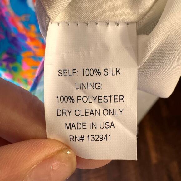 Amanda Uprichard Silk Multicolor
Marbled Watercolor Zip-Up Mini Dress Small USA - Picture 9 of 9